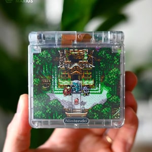 Tarjeta superior y pegatina trasera para Gameboy Advance SP (dispositivo no incluido)