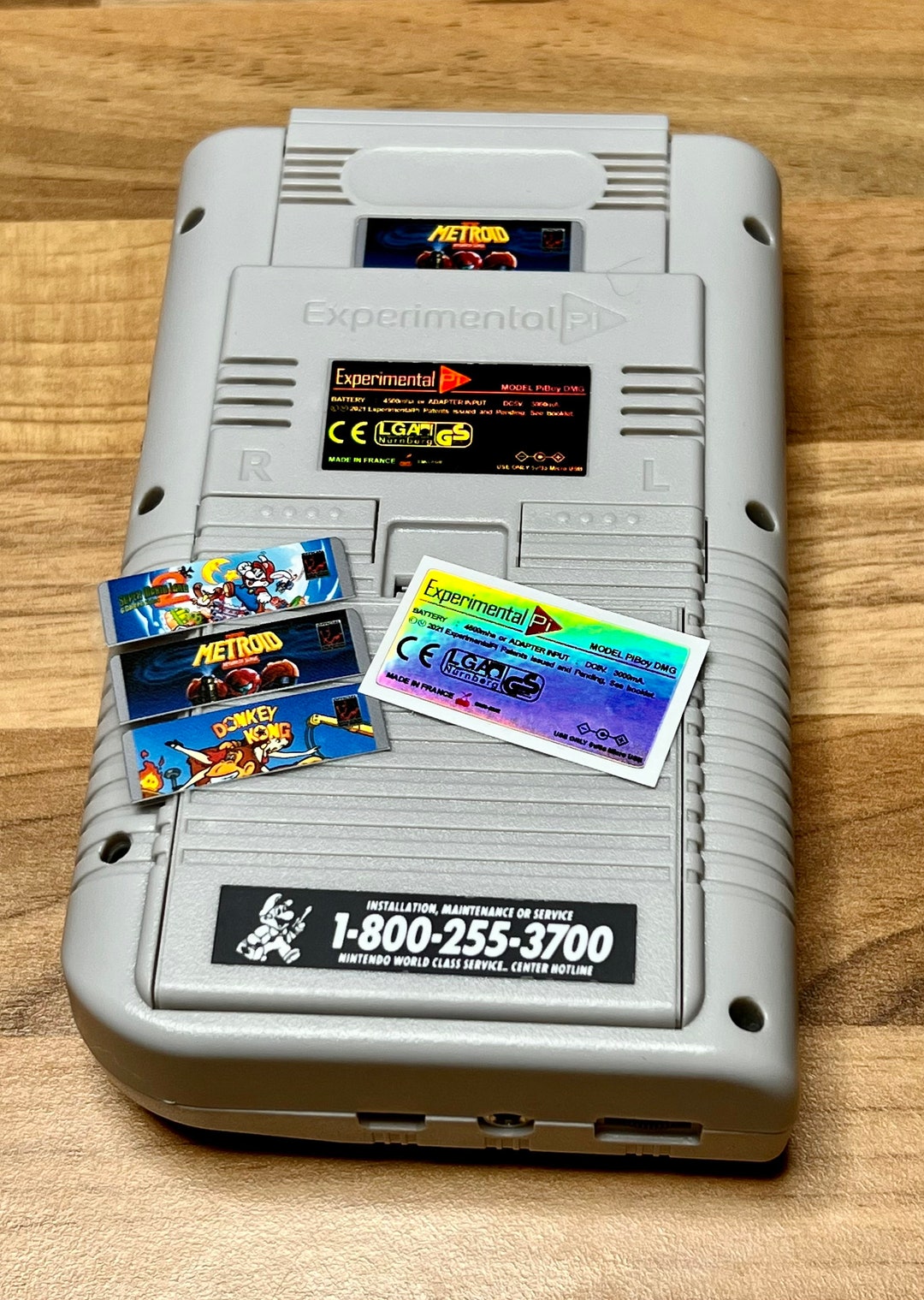 Piplayer Sticker Experimental Pi Back Stickers Pack for Piboy (metroid 2/mario Land 2 ...