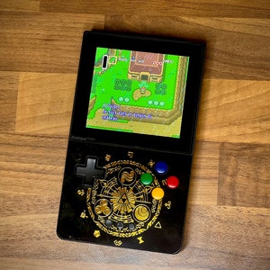 Analogue Pocket Zelda – Spezial-Aufkleber mit Goldfolie auf der Vorderseite (Gerät nicht im Lieferumfang enthalten)