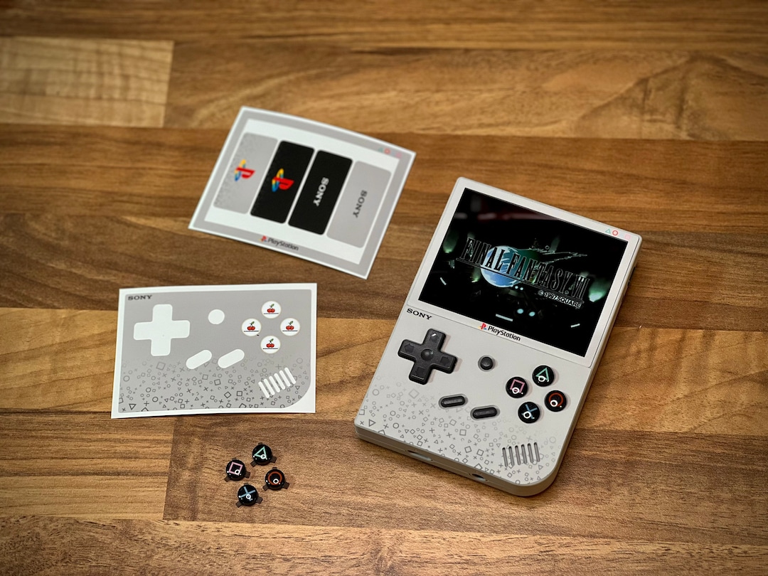 RG35XX PlayStation ボタンとステッカー Mod (!デバイスは含まれ