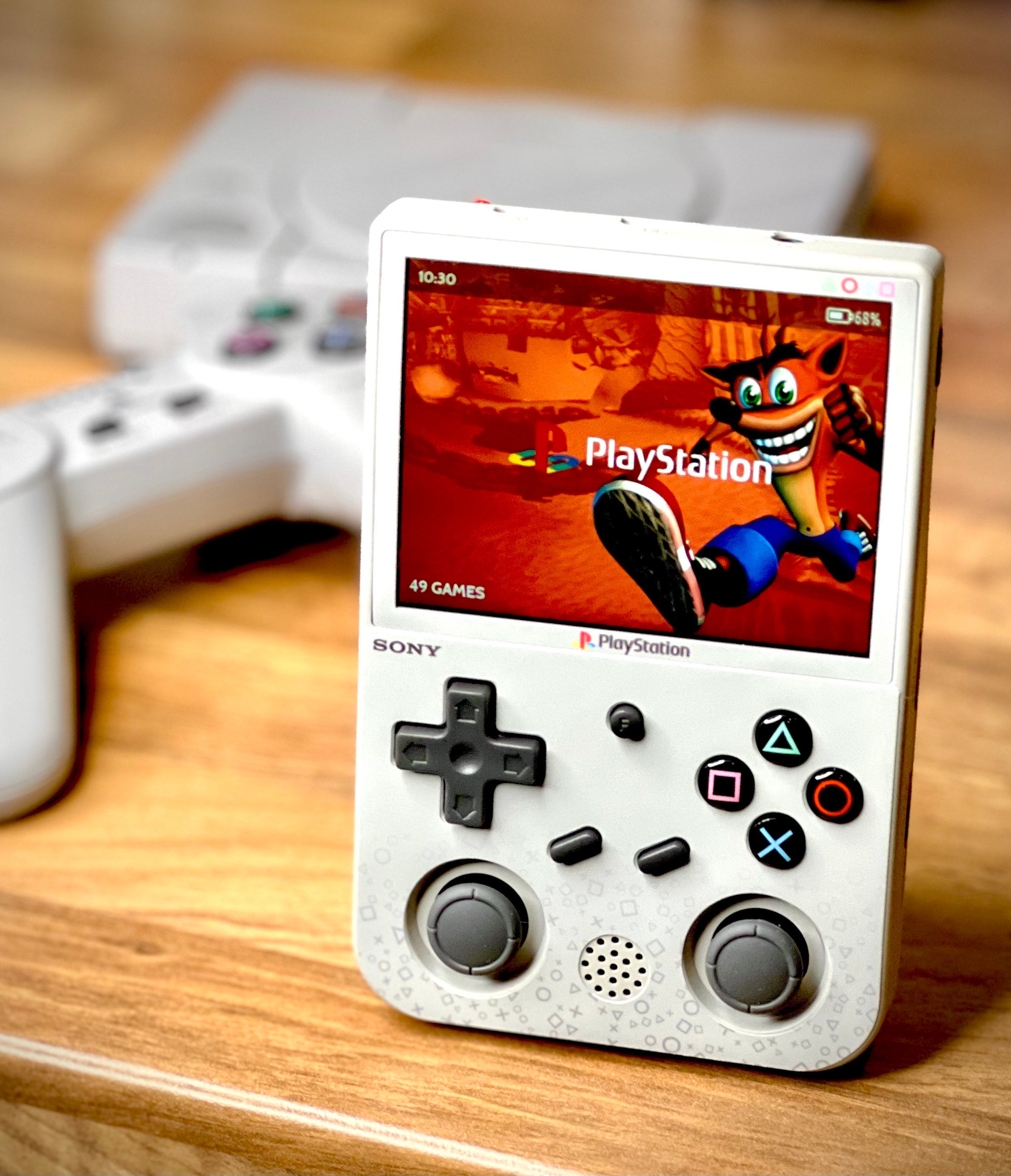 PlayStation - 【のん】 RG353V Playstation Buttons and Gray Stickers Mod (!device