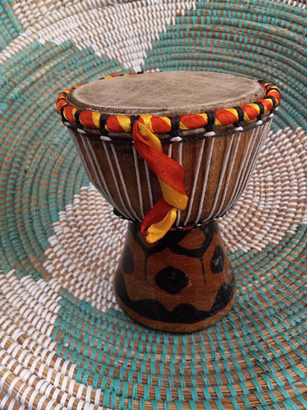 African Tribal Djembe Drum Small Musical Instrument Etsy