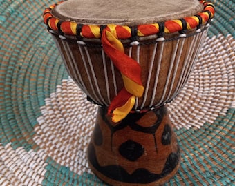 VINTAGE Travel Djembe Drum, Musical Percussion Instrument - Etsy