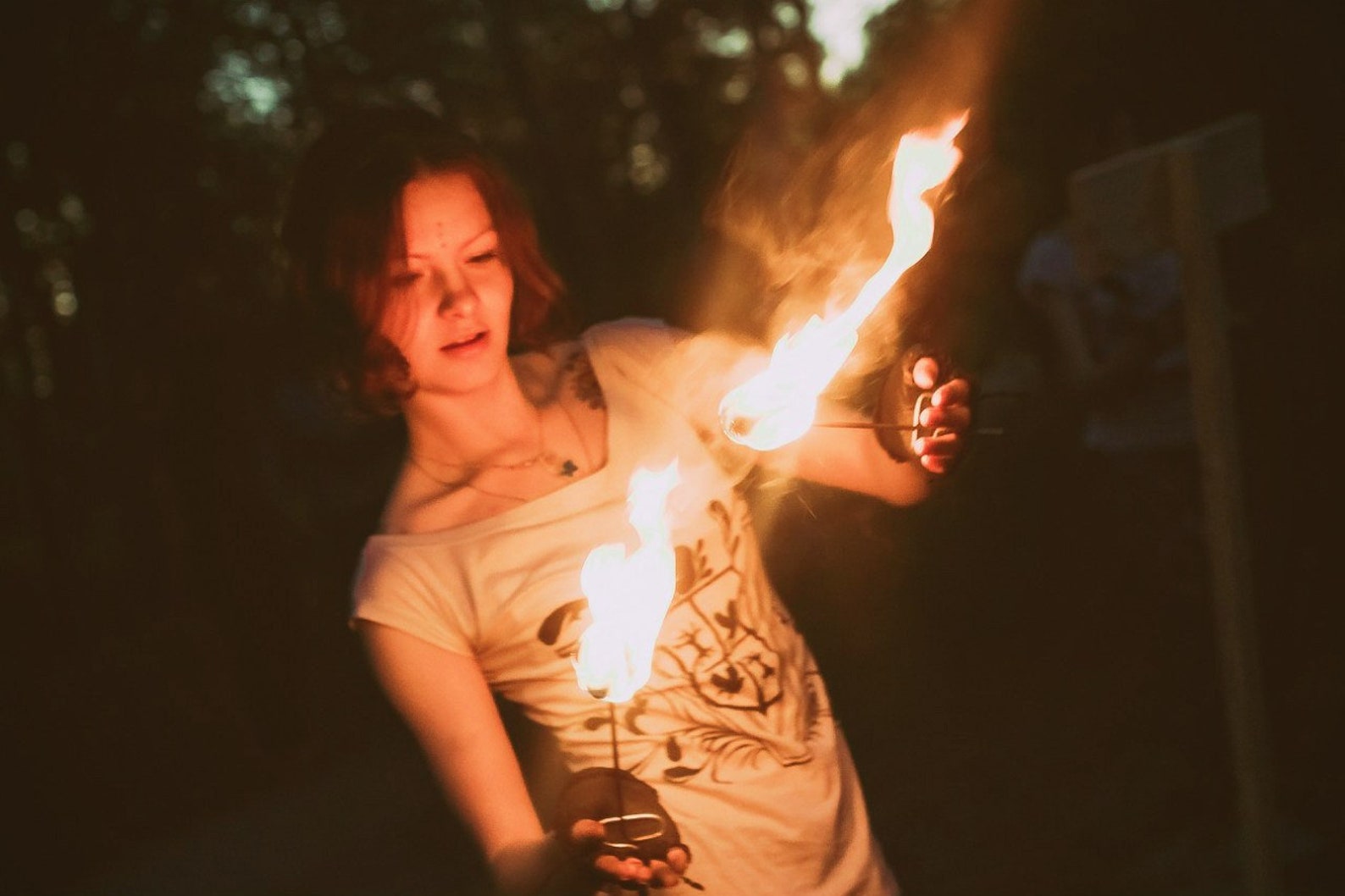 PALM TORCHES. Fire Props Fire Show Fire Dance Belly Dance Etsy
