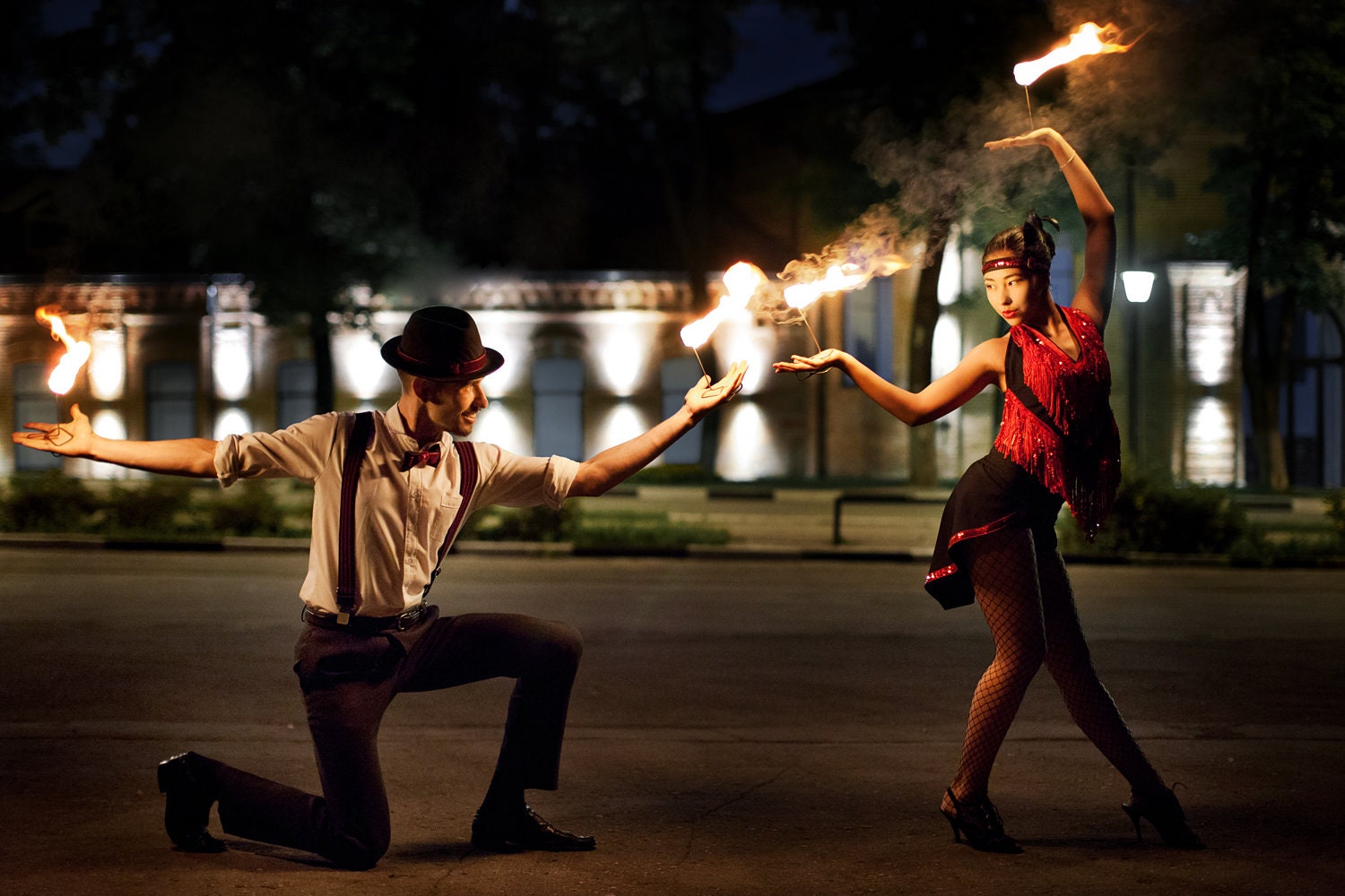 PALM TORCHES. Fire props Fire show Fire Dance Belly dance Etsy