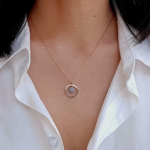 Pendentif Angelite En Pointe Plaqué Argent