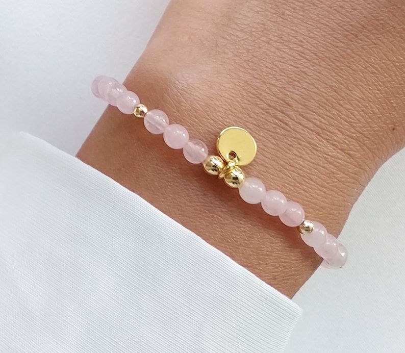Bracciale con ciondolo elefante in pietra naturale da 8 mm con