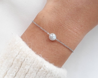 Labradorite bracelet, women&#39;s bracelet, fine stainless steel chain.