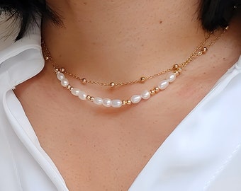 Set Collana E Bracciale Perle Finte Donna - Elegante E Regolabile | Per Matrimoni E Serate - Foto 2