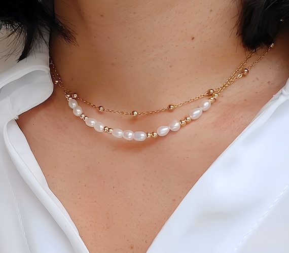 Collana Perle Girocollo - Gioielli - Collane - Di Lasira Hanmade | Su