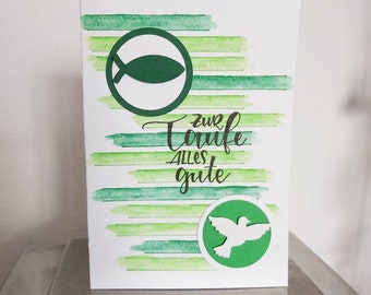 Gluckwunschkarte Zur Taufe Etsy