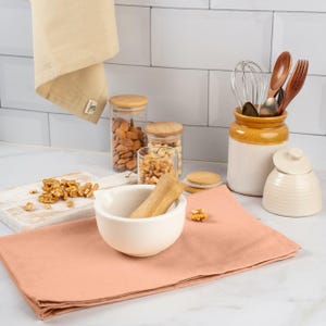 Organic Cotton Tea Towel, Kitchen Towel, dish cloth in 100% certified Organic Cotton in natural plant based dyes (18" x 27") image 5