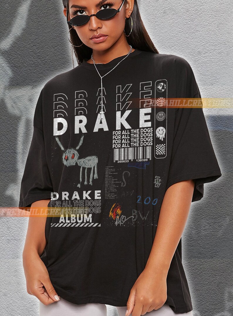 Drake Vintage 90s T-shirt, Drake for All the Dogs Album Shirt, Drake ...