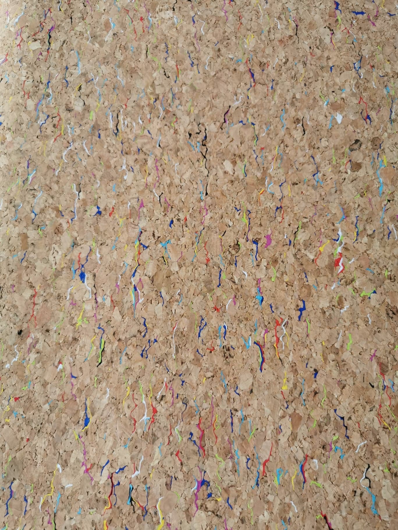 Rainbow Fleck Cork Vinyl Fabric From Portugal Etsy