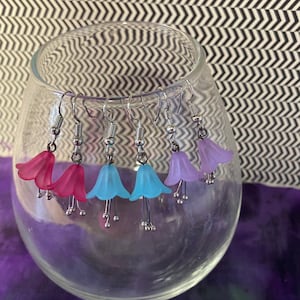 Tulip Flower Earrings - purple is sold