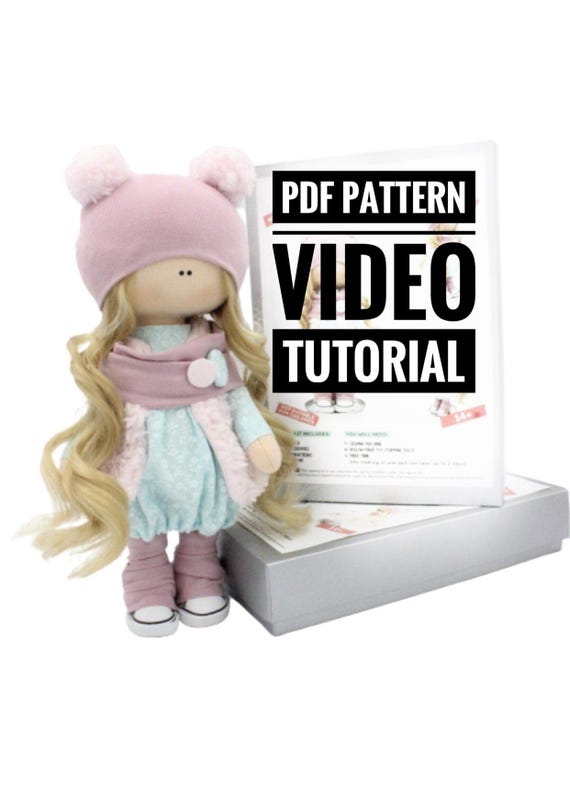 Tutorial PDF Libro di modelli per cucire bambole Crea la tua