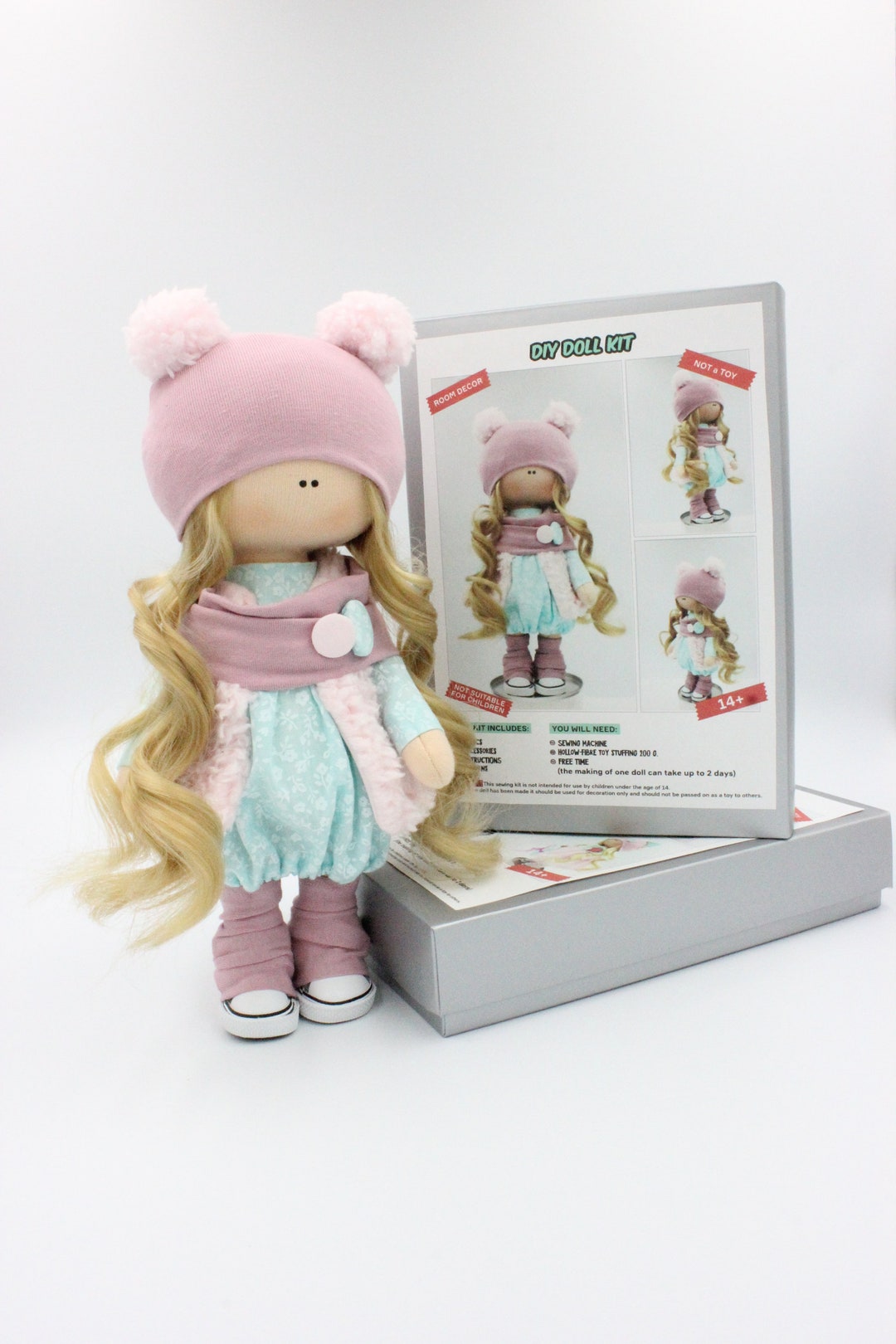 DIY Doll Kit Make Your Own Interior Doll Sewing Kit Pattern