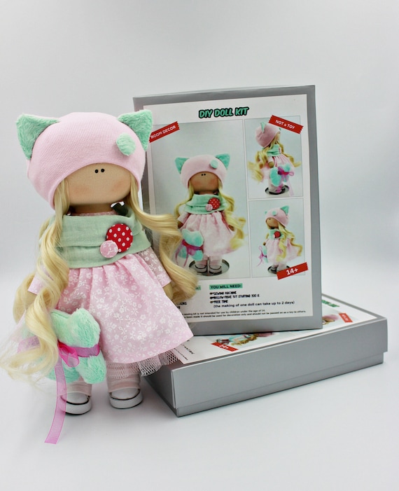 DIY Doll Kit Make Your Own Interior Doll Sewing Kit Pattern 