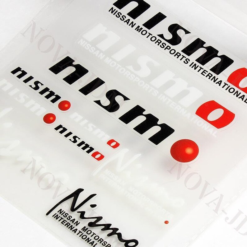 Set NISMO Reflective Car Door Window Vinyl Decal Sticker For NISSAN 10pcs