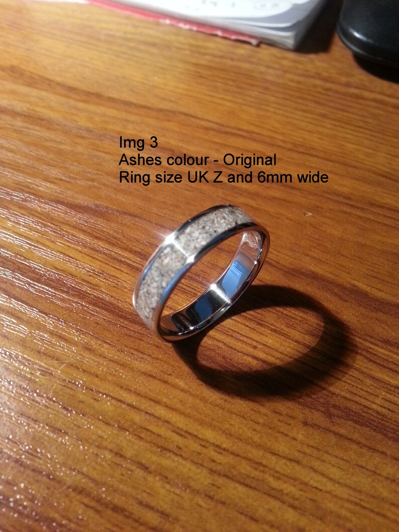 Handmade Made Ashes Ring Made With 316 Surgical Stainless Etsy