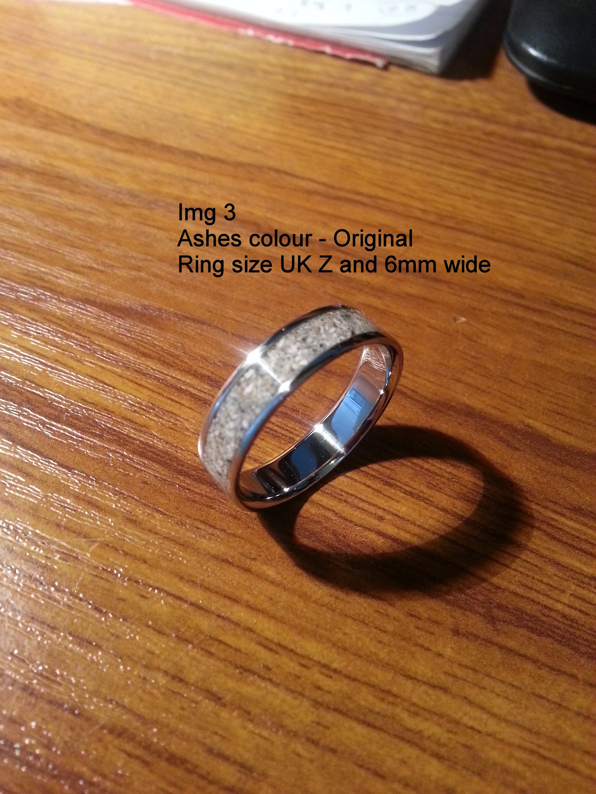 Handmade Made Ashes Ring Made With 316 Surgical Stainless Etsy UK