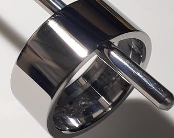 Handmade Stainless Steel Cremation Ash Ring: Memorial Jewelry