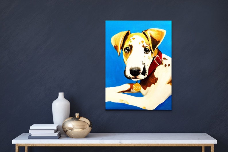 memorial pet painted portrait dog portrait animal art memorial pet gifts Custom Pet Portrait painting cat painting acrylic pet art