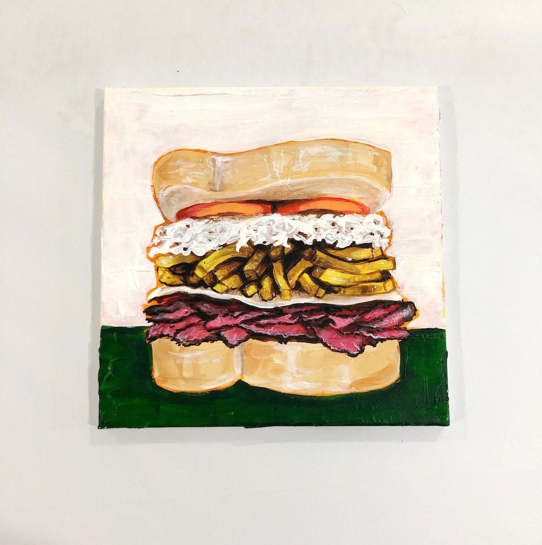 Primantis Classic Sandwich 8x10 Print, Pop Art Painting, Pittsburgh