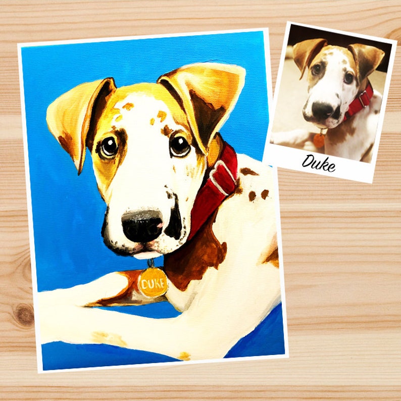 memorial pet painted portrait dog portrait animal art memorial pet gifts Custom Pet Portrait painting cat painting acrylic pet art