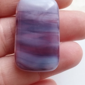 Handmade Fused Glass Purple and pink Shades Pendant Corrine Thorne Glass Artist great gift idea image 3