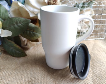 Bisque Small Travel Mug 1 (Unpainted, ready for glaze)