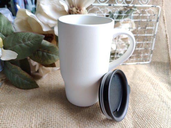 Handmade Ceramic Keep-cup lid Included 6oz, 7oz, 8oz, Coffee