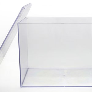 12 1/2" x 8 1/2" x 9" Clear Plastic Display Box Made in USA (Free Shipping)