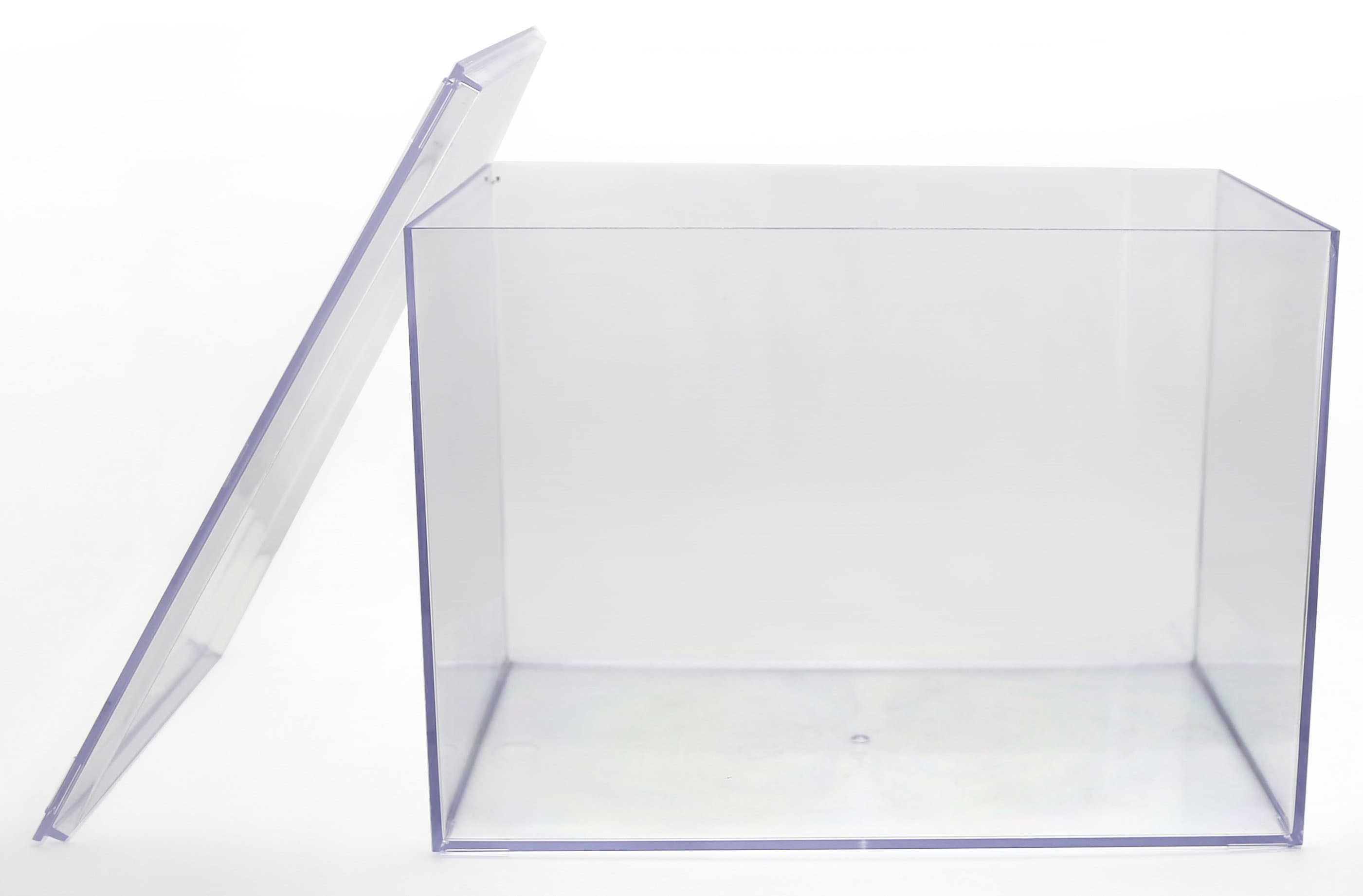 Clear Acrylic Flip Box - Large 9.5 x 12.5 x 3 (98148)