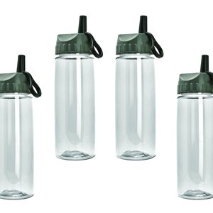 Blank 34 Oz Wide Mouth Tritan Plastic Sports Water Bottle With Attached  Screw on Lid 
