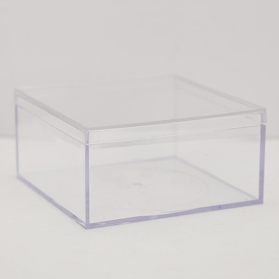 Buy 4 X 4 X 4 Clear Plastic Display or Storage Box Made in USA free  Shipping Online in India 
