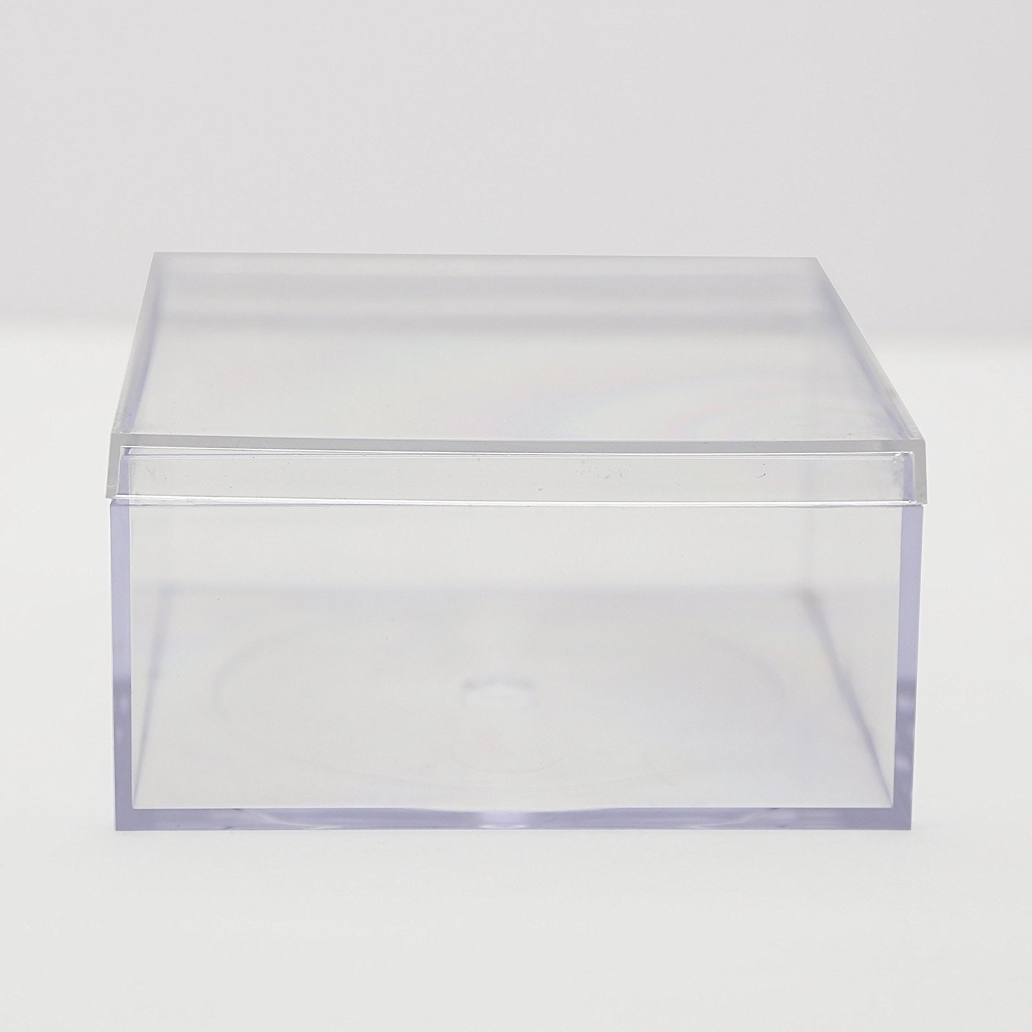 5 Pack Clear Plastic Box with Lid, Plastic Boxes for Display, Small Acrylic  Box Clear Plastic Box, Plastic Square Cube for Candy Jewelry Storage