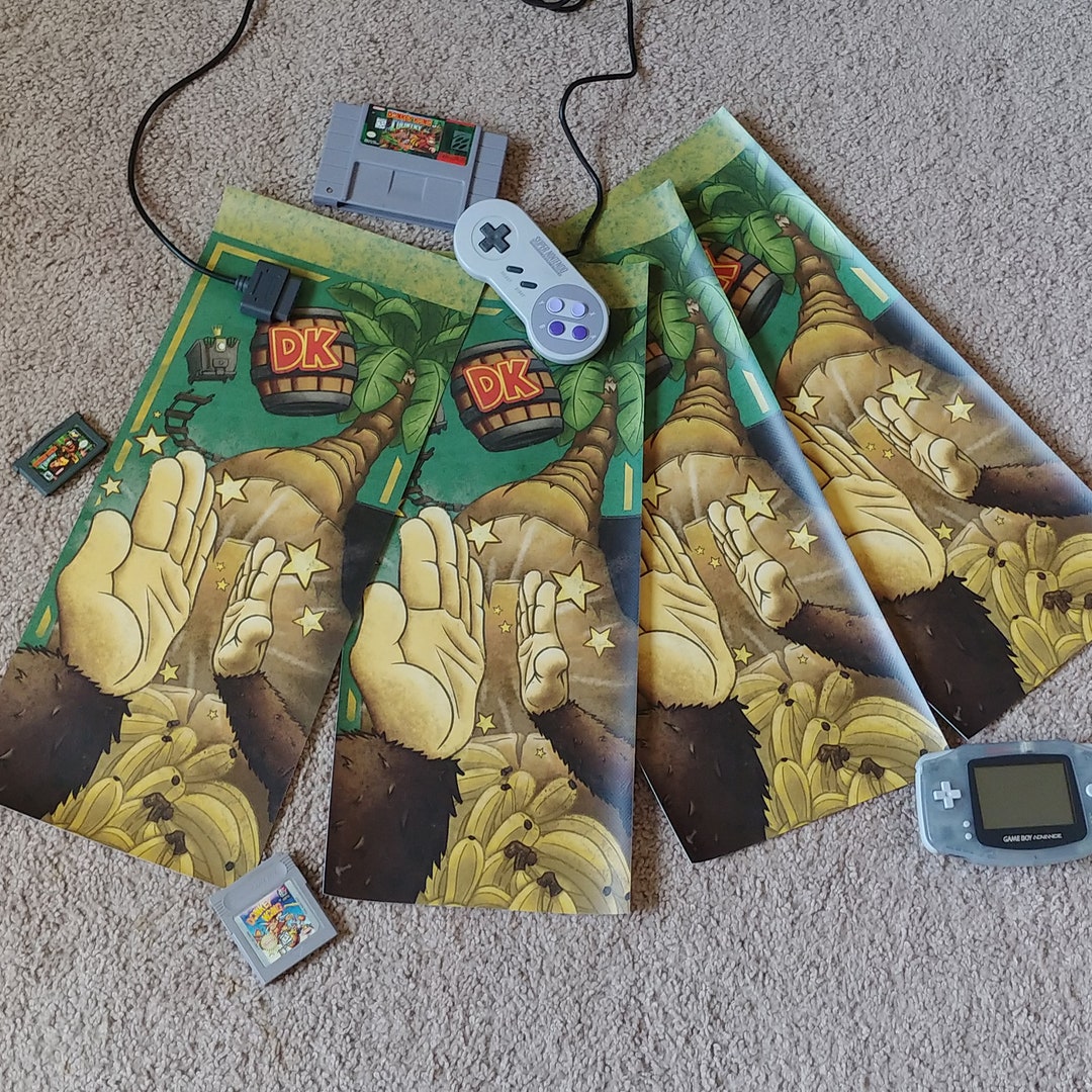 Donkey Kong Country Vinyl Banner / Wall Art Poster Video Game Print - Etsy