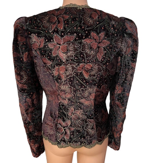 Scott McClintock vintage velvety embellished jack… - image 3