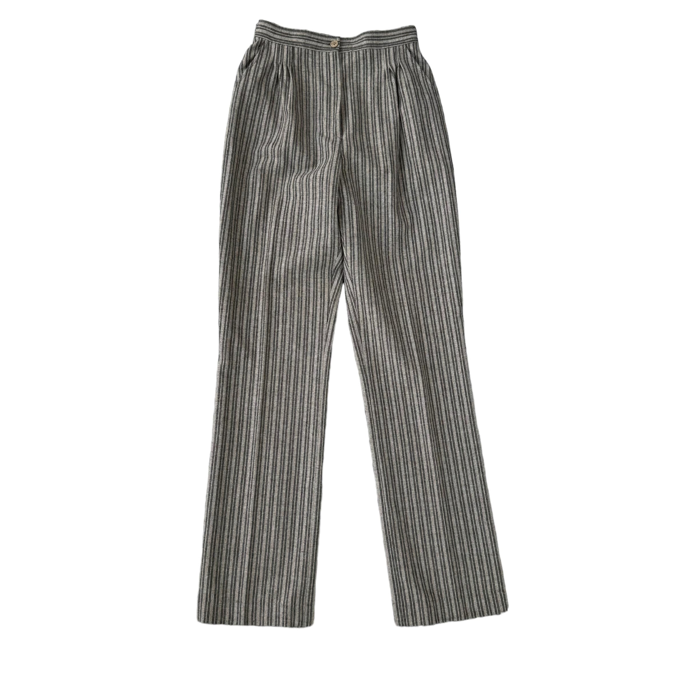 Mister Leonard by Len Wasser Vintage Striped Wool Pants Size S 