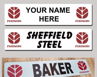 Personalised England St George Trucker Agri Name Plate Sign – Custom Show Plate (MTP)
