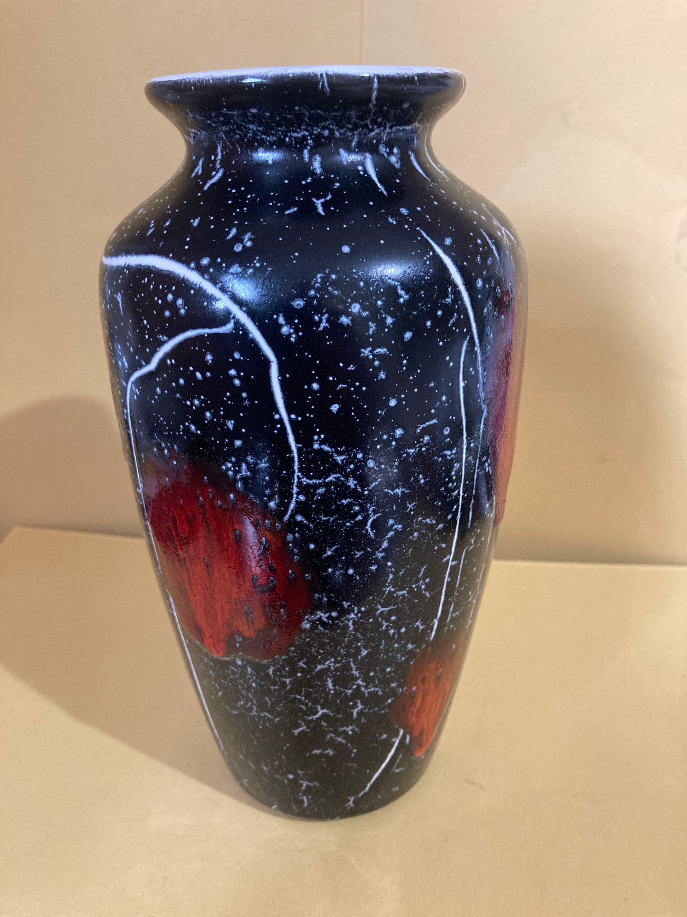 Large Poole Pottery galaxy Vase With Marbled Effect Etsy Hong Kong
