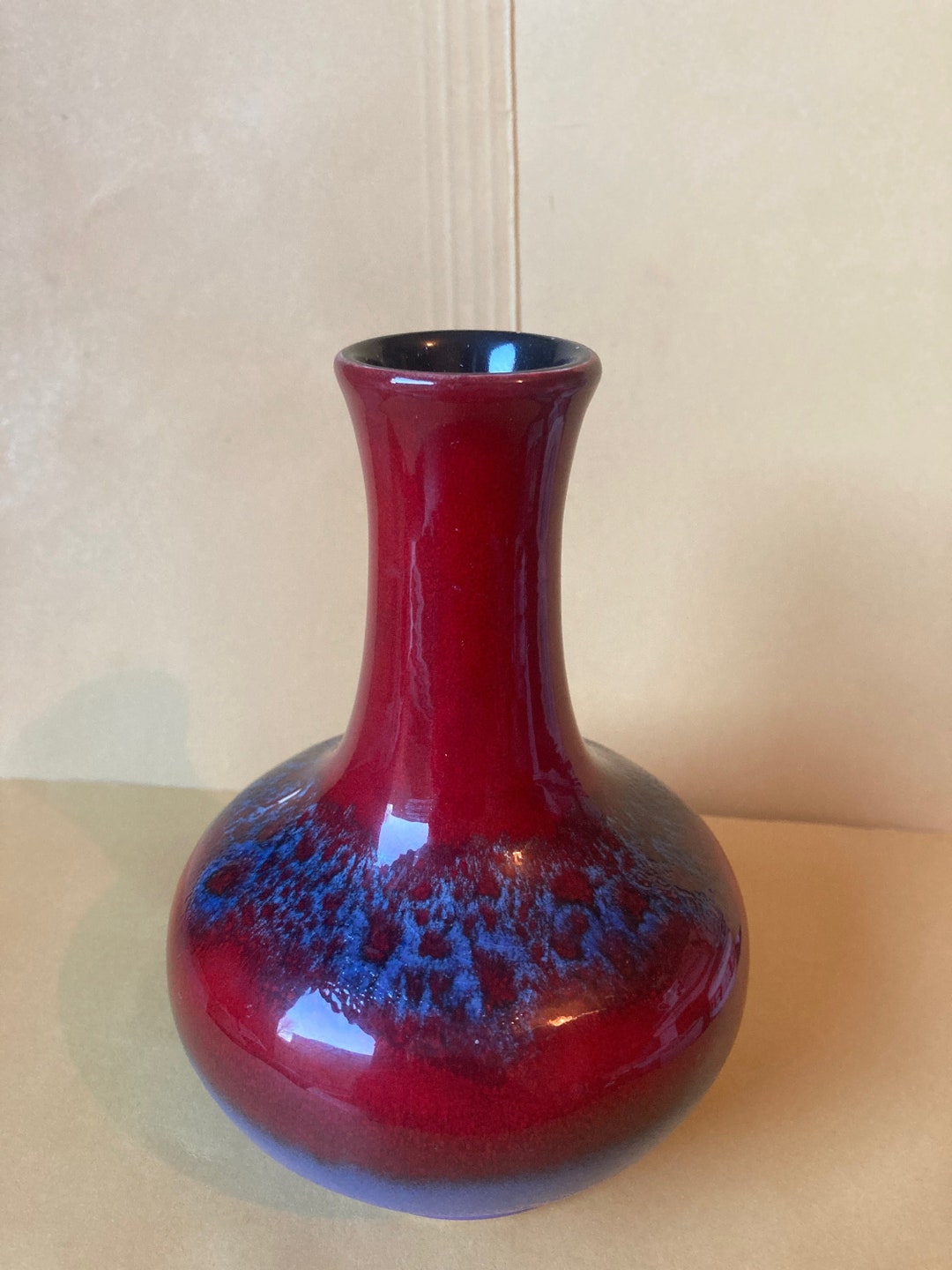 Poole Pottery Bud Vase Inspired by Ruskin C. 6 Tall Etsy