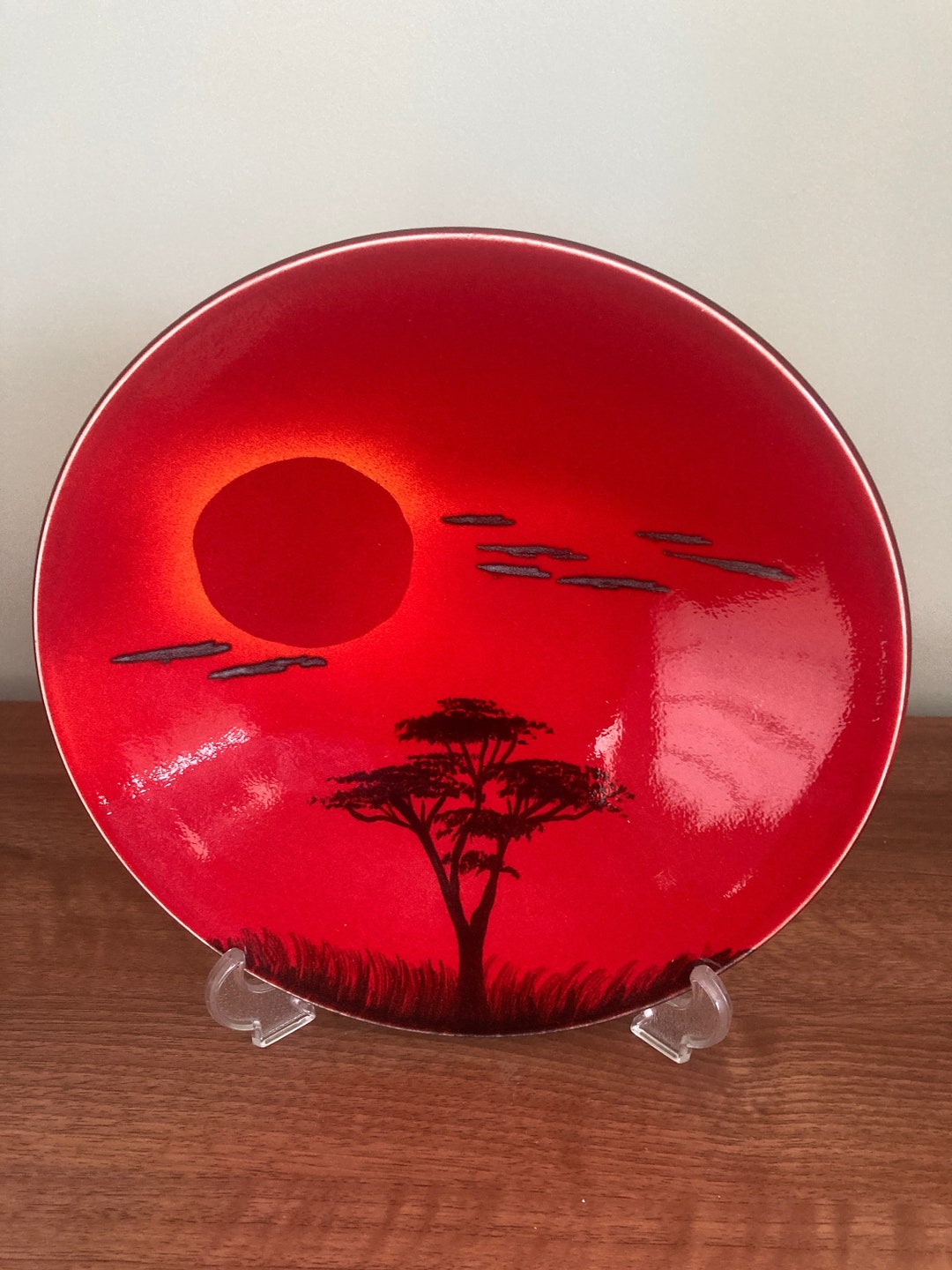 Boxed Poole Pottery african Sky Pattern Plaque 25cm Diameter Etsy