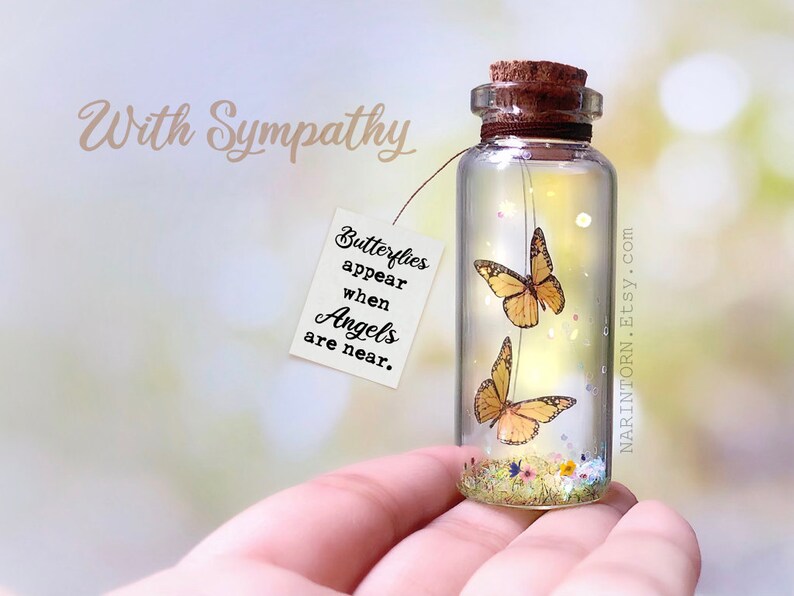 Condolence Gift Personalized Sympathy Gift Butterfly with Etsy