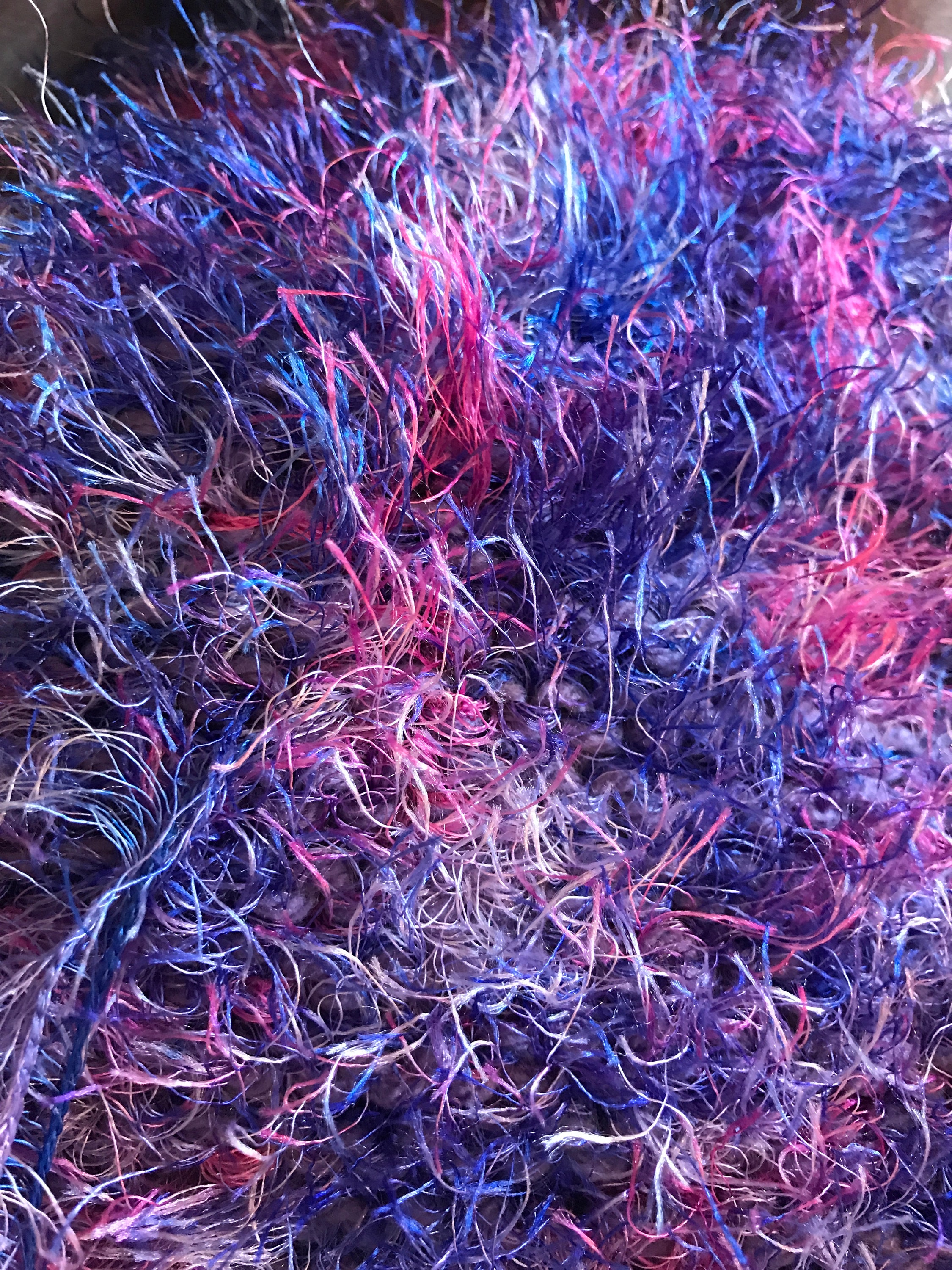 Purple and Pink Extra Fuzzy Scarf - Etsy