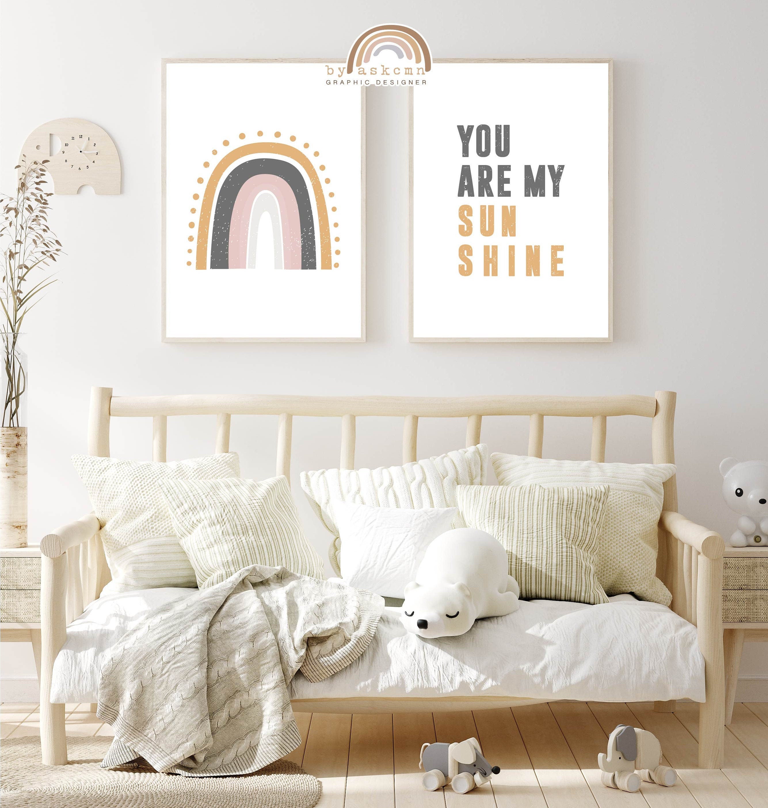 You Are My Sunshine, Boho Nursery Print, Nursery Wall Art, Living Room ...