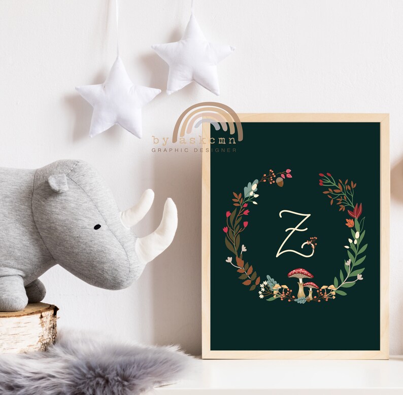 Custom Printable Letter Letter Wall Decor Nursery Wall Etsy