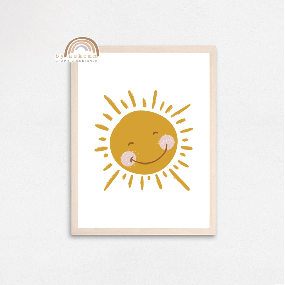 Boho Nursery Print Baby Room Poster You Are My Sunshine Etsy