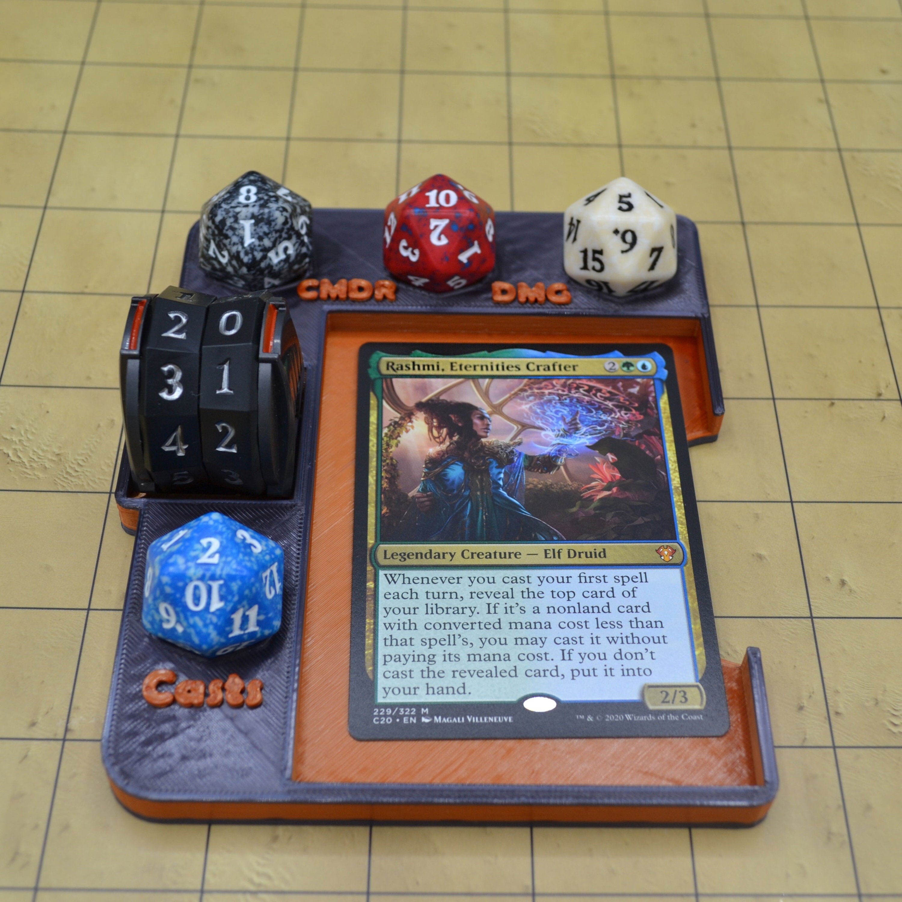 Magic the Gathering Commander EDH Dashboard Tray MTG Etsy